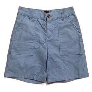 Lee Womens High Rise Utility Carpenter Shorts Light Blue Size 4 M
